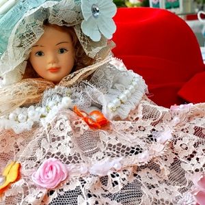 Victorian doll head pin foam cushion